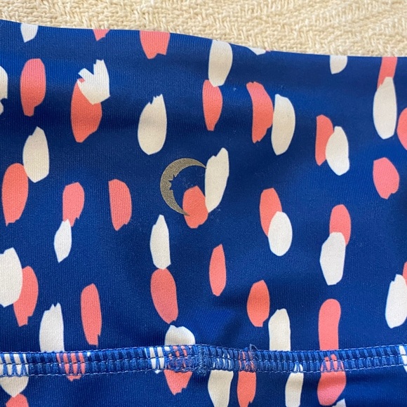 Zyia Cropped Cargo Leggings Tights Colourful Blue Pink - Picture 7 of 12